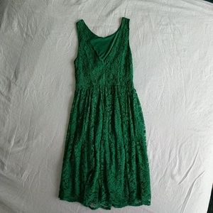 Green lace dress from modcloth